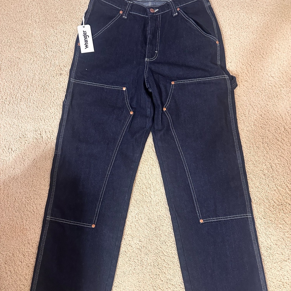 Wrangler Dark Indigo Relaxed Straight Jeans